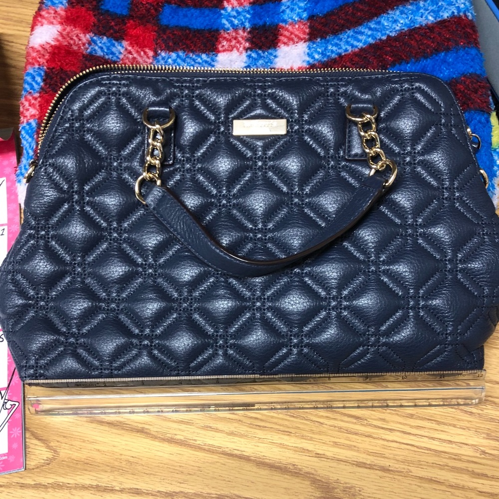 VEUC Quilted Leather Kate ♠️ Spade Purse